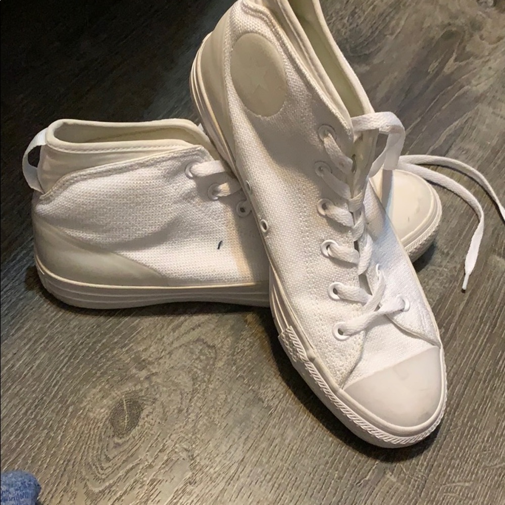 All white converse